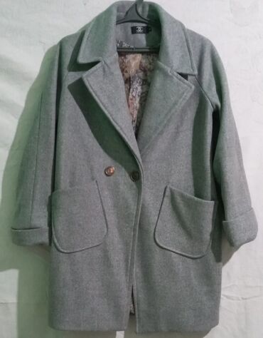 женский пальто размер 46: Пальто, Осень-весна, По колено, 3XL (EU 46)