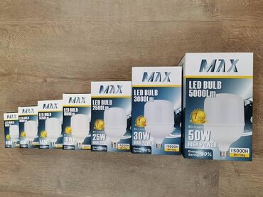 Обои: Müxtəlif gücdə olan "MAX" markalı LED lampalar təqdim olunur. Bu
