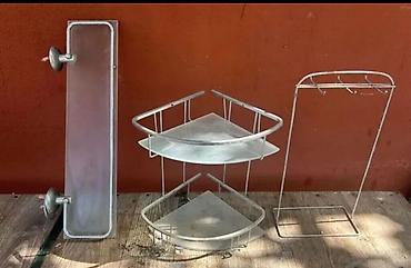 Tibbi məhsullar: Hamam aksesuarları dəsti - Material: paslanmayan metal karkas + şüşə — 2
