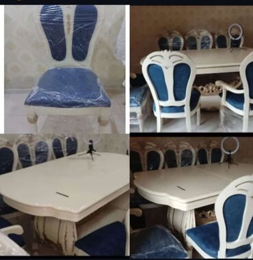 stol bezemek qaydalari: Для гостиной, Б/у, Квадратный стол, 8 стульев