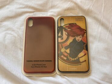 Mobil telefonlar: IPhone XS Max üçün üzlüklər. Biri temperaturdan rəngi dəyişən qırmızı