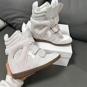 sneakers: Кроссовки, 38, Isabel Marant, Новый, цвет - Белый, Самовывоз, Платная доставка — 1