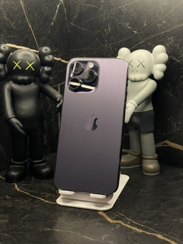 цветной фото принтер: IPhone 14 Pro Max, Колдонулган, 256 ГБ, Deep Purple, Заряддоочу түзүлүш, Коргоочу айнек, Каптама, Бөлүп төлөө менен, 88 %