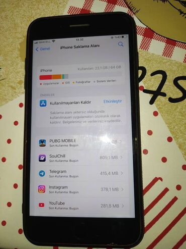 ucuz islenmis telefonlar: IPhone 8 Plus, 64 GB, Ağ, Barmaq izi