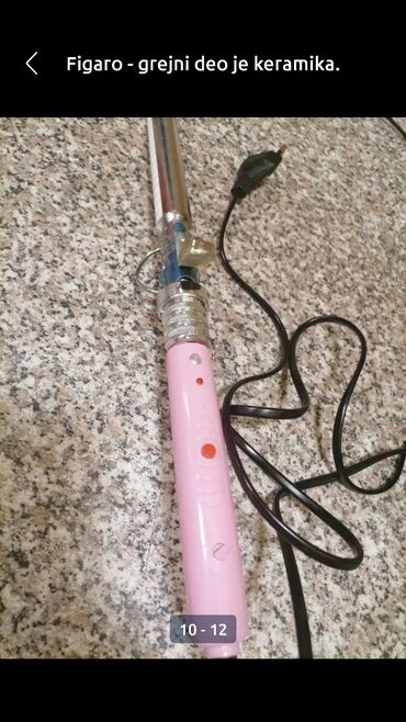 Figaro za kosu: Figaro sa keramičkim grejnim delom
Pogodan za lokne
 Mirjevo — 9