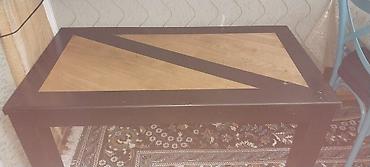 Masalar: Mebel: Düzbucaqlı qəhvə/çay masası - Material: ağac konstruksiya, üst — 3