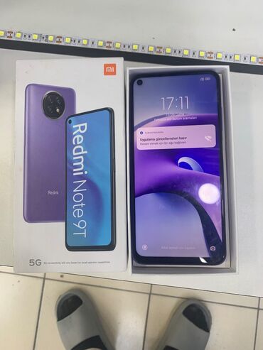 Xiaomi: Xiaomi Redmi Note 9T, 128 GB, rəng - Bənövşəyi