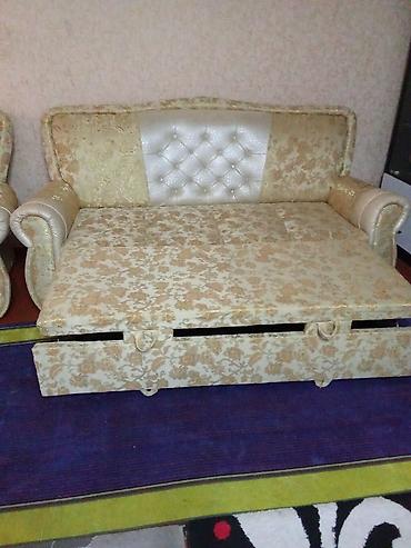 kreditle divan: Qonaq otağı üçün dəst: divan + iki kreslo - Klassik üslubda — 3