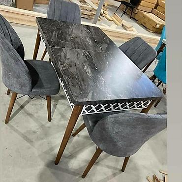 Masa və oturacaq dəstləri: 🇹🇷Türk istehsalı Möhtəşəm ✨✨ Kuxna üçün stol stul dəsti 2 stul 1 — 3