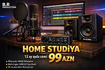 manıtor: Home studiya paketi – 12 ay ayda cəmi 99 AZN Komplekt: - Marantz 1000 — 1
