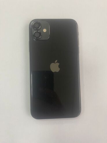 Apple iPhone: IPhone 11, Б/у, 64 ГБ, Черный, Защитное стекло, Чехол, 82 %