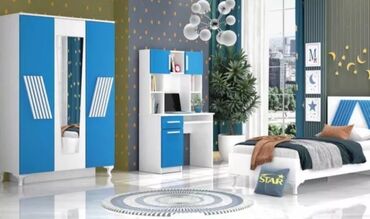 Sifarişlə yazı masaları: Dördbucaq masa, Stulsuz, Polkalı, Siyirməli, Türkiyə, Mat laminat — 8