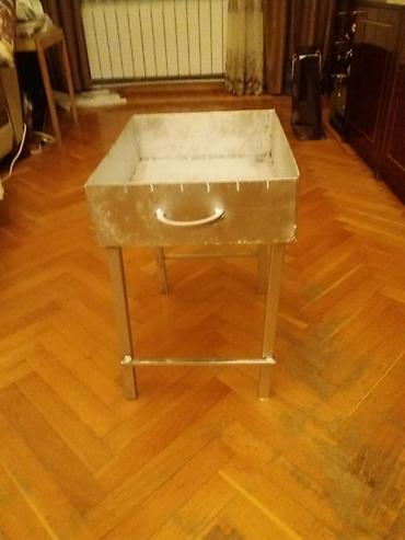 das komur: Manqal – metal korpuslu, kömürlə işləyən şiş manqalı - Material — 2