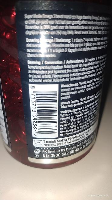 konoplya yağı: Lucovitaal Super Visolie Omega 3 – 120 kapsul. Məhsul 4 ədəd dir. Çox — 3