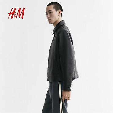 Куртки: Мужская куртка, M, H&M, Новый, цвет - Черный, Самовывоз — 3