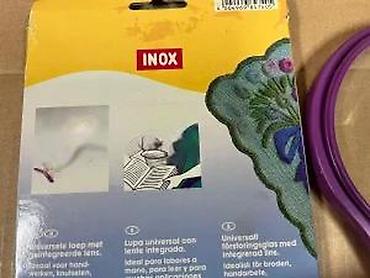 Ostali ručni alati: Univerzalna lupa INOX sa integrisanom sočivom - Lupa prečnika 11,5 cm — 11
