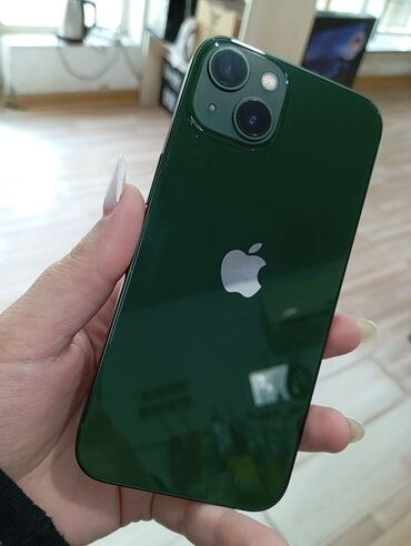 Elektronika: IPhone 13, 128 GB, Yaşıl, Simsiz şarj, Face ID