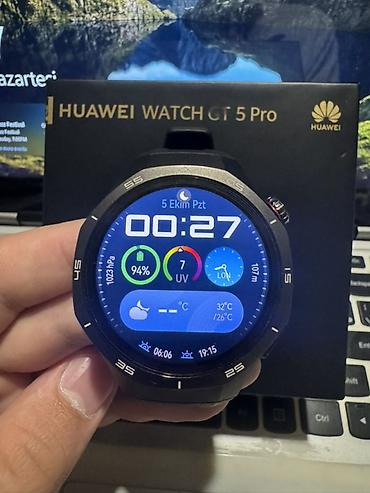 iphon: Huawei Watch GT 5 Pro ağıllı saat Tam ideal veziyyetde, 1 eded kemer — 4