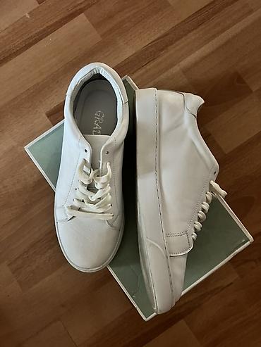 кроссовки в баку: Deri !Ağ rəngli uniseks krossovkalar - Model: klassik “court/sneaker” — 2