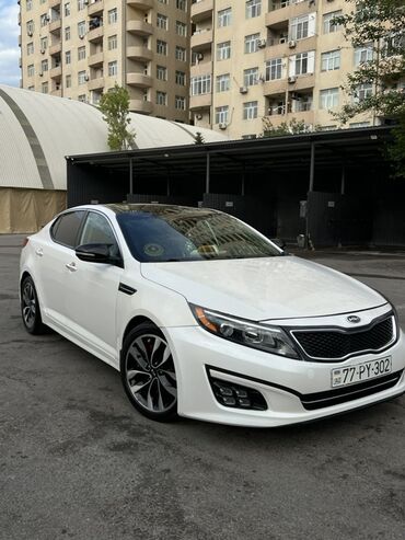 тюнинг на гольф 3 в бишкеке: Kia Optima (FL) sedan – ağ rəng, idman üslublu kuzov paketi və 18" iki