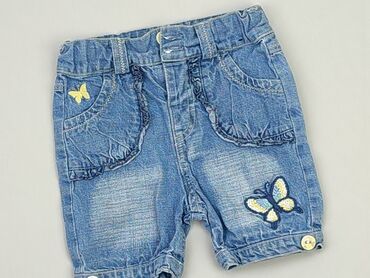 szorty paperbag jeans: Szorty, 9-12 m, stan - Dobry