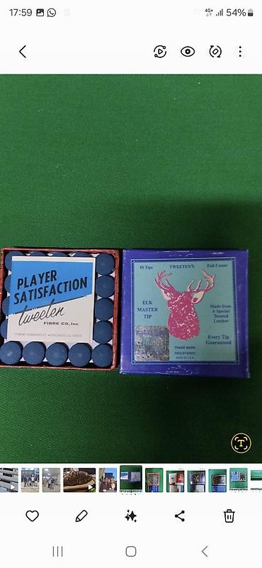 Бильярдные столы: Магазин билярдных аксессуаров сукно, шар, кии, мел,сетка кожа — 14