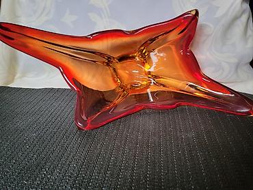 Ostali antikviteti: Cinija murano 1950 do 1960 god. -Sommerso -rucni rad. Murano cinija — 8