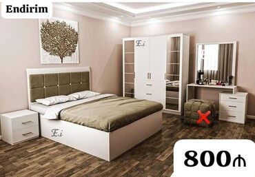 İkinəfərlik çarpayı, 2 tumba, Dolab, Termo, Yeni