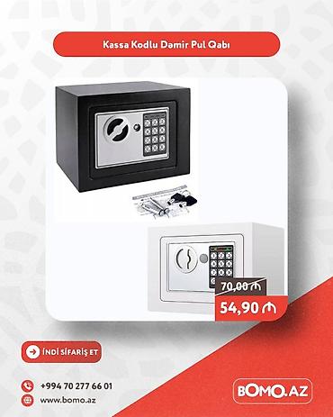 pul kasasi: Yüksək keyfiyyətli. 🔥 Kassa Kodlu Dəmir Pul Qabı ✅ Brend: No Brand — 1