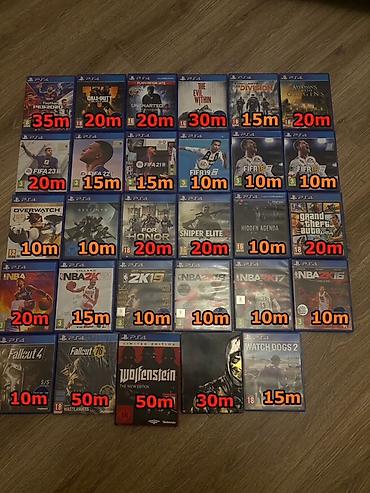 18: PS4 oyun diskləri – geniş seçim Satışda müxtəlif janrlarda orijinal — 1