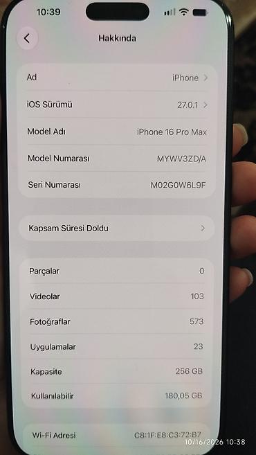 replika iphone: IPhone 16 Pro Max, 256 GB, Barmaq izi, Face ID, Sənədlərlə — 4