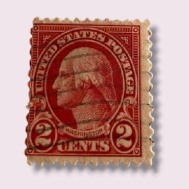 U.S Postage Washington 2 cents Red