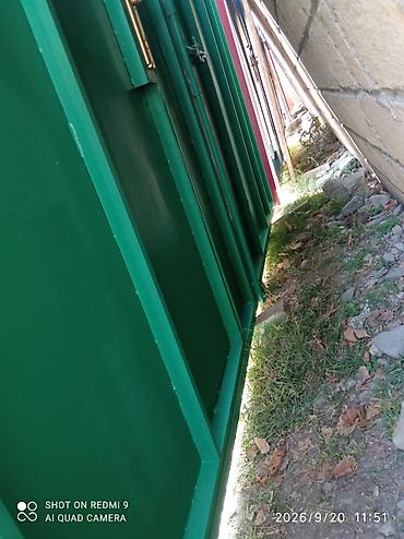heyet darvazasi: İşlənmiş Dəmir Həyət darvazası, Yana açılan, Mexaniki, Qapı ilə, rəng - Yaşıl, Kredit yoxdur, Ödənişli çatdırılma — 6