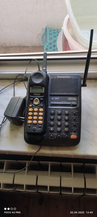 Стационарные телефоны: Стационарный телефон Panasonic, Беспроводной, Б/у, Бесплатная доставка