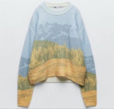 женские шерстяные кофты: Sviter, Zara, S, rəng - Göy
