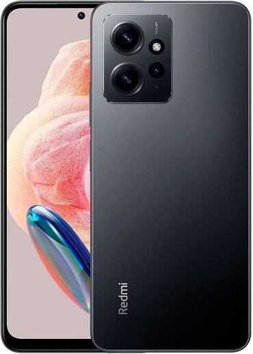 4gb ddr4: Redmi, Redmi Note 12, Колдонулган, 128 ГБ, түсү - Кара, 2 SIM