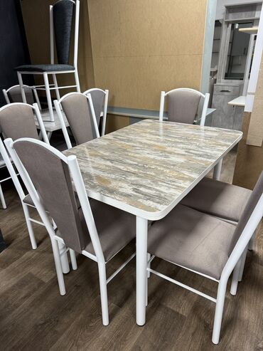 Кухонные столы и стулья: Кухонный стол и стул, цвет - Серый — 14