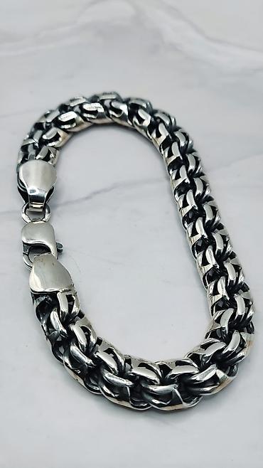 Серебряные браслеты: Браслет, Проба 925, Мужские, Новый — 6