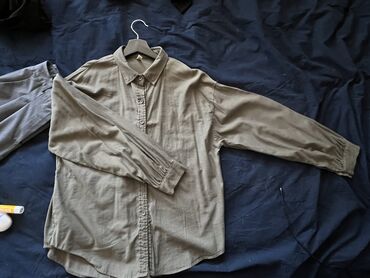 лен рубашка: Рубашка, Оверсайз, Made in KG