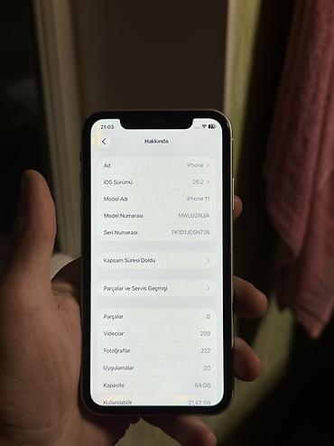 Apple iPhone: IPhone 11, 64 GB, Ağ, Simsiz şarj — 3
