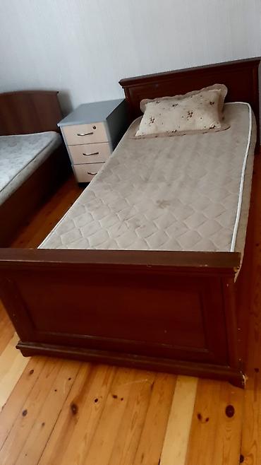nar agacı: Tək nəfərlik taxta çarpayılar dəsti - Material: ağac karkas, klassik — 1