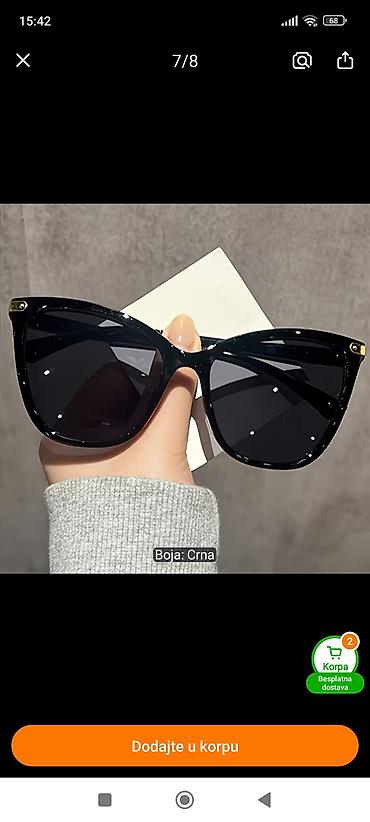 zepter naocare prevara: Ženske sunčane naočare – mačje oko, crna boja - Elegantni „cat-eye“ — 1