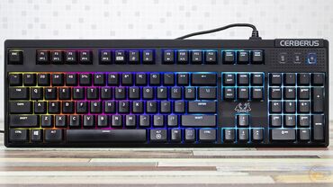 Клавиатуры: Клавиатура, Asus, Механическая, Проводное подключение, Размер: 100%