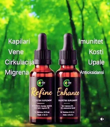 Lepota i nega: **Enhance + Refine – tečni dodaci ishrani u kapima** Kombinacija dva — 6