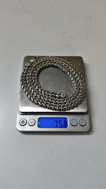 Серебряные цепочки: Цепь "Гермес" Серебро 925 проба Вес 75 грамм Длина 65 см Ширина 10 мм at lalafo.kg — 11 Серебряные цепочки: Цепь "Гермес" Серебро 925 проба Вес 75 грамм Длина 65 см Ширина 10 мм — 11