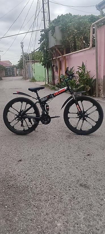 26 lik velosiped: Velone dağ (MTB) velosiped 26 lıq təkər və qatlana bilən çərvivə — 1