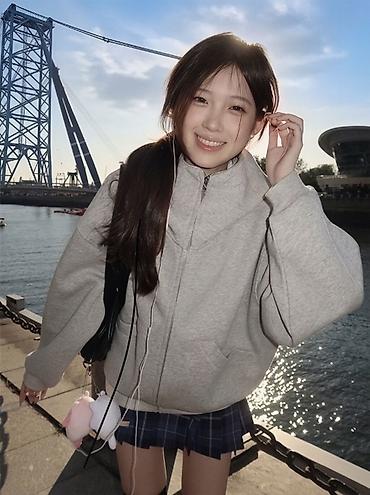 оверсайз одежды: Oversize Zip Hoodie 🩶 оверсайз-зипка из плотного хлопка с объёмным — 2