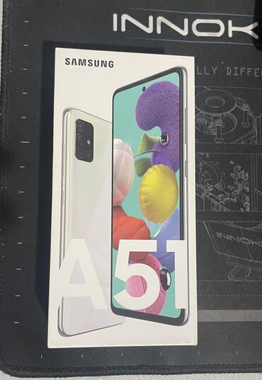 samsung а8: Samsung Galaxy A51 5G, Б/у, 64 ГБ, цвет - Белый, 2 SIM, eSIM