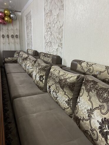 еврозабор бишкек цена: Угловой диван, цвет - Серый, Б/у