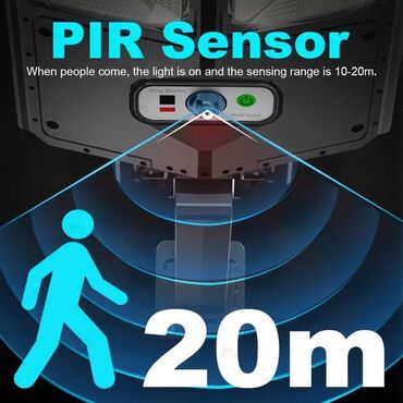 Bra, divar lampaları: Yeni ən güclü model 504led. Günəş enerjisi ilə işləyən projektor — 9
